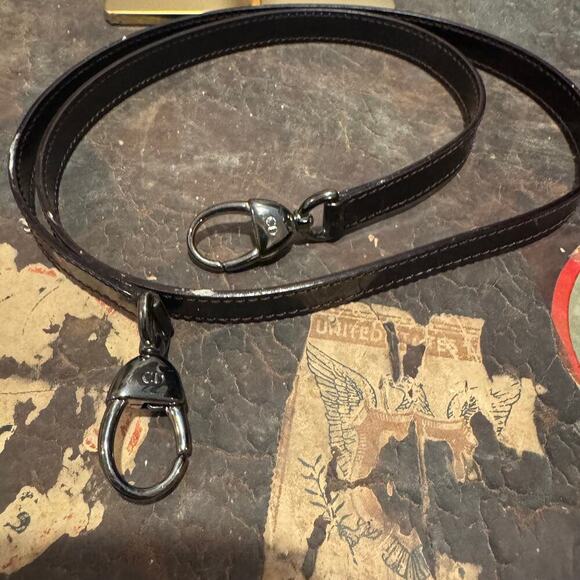 Dior Vintage Brown Burgundy Patent Leather Malice Bag SHW Authentic CoA - Picture 8 of 9